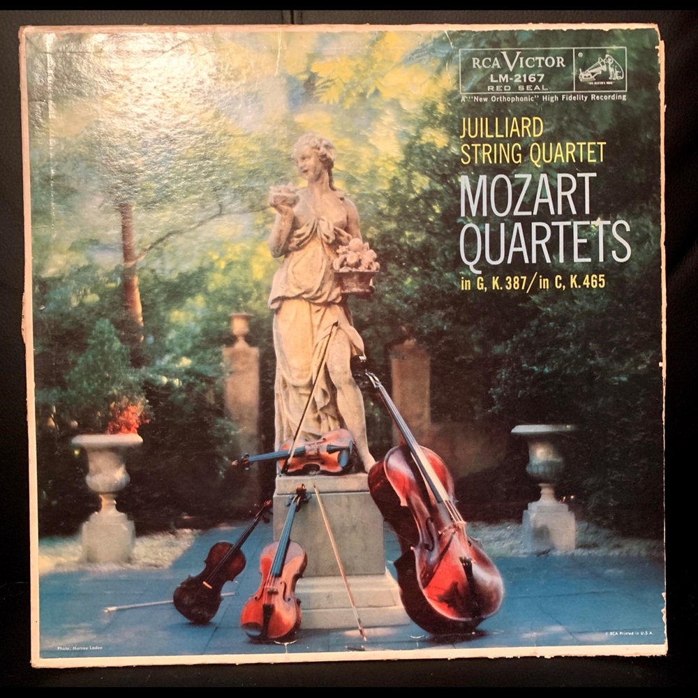 JULLIARD STRING QUARTET - MOUART QUARTETS VINYL LP
